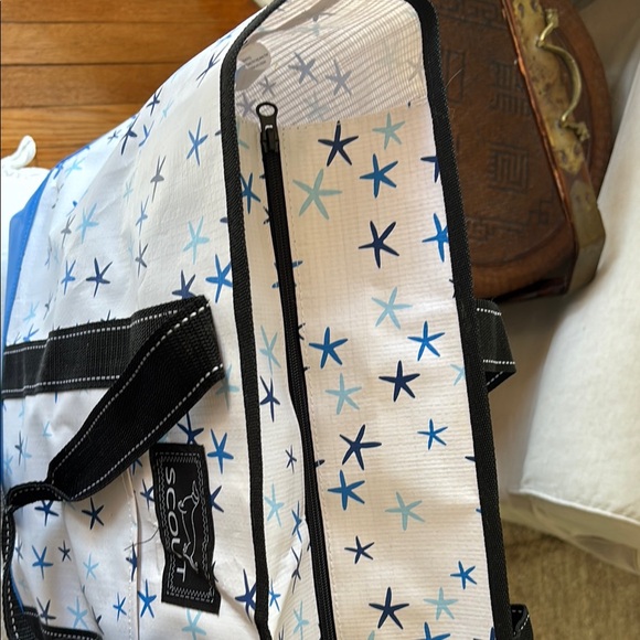Scout Blue and White Star Pattern Tote Bag - Picture 4 of 4